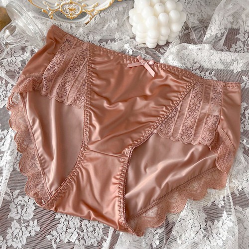 Femme satin dentelle slip - dentelle,