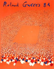 AFFICHE   POSTER    TENNIS ROLAND GARROS 1984