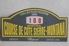 Plaque mémorial Course de côte Sierre-Montana 2000 montres Chopard (69710)