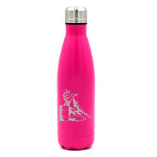 17 oz. Double Vacuum Stainless Steel Water Bottle Female Barrel Racing Cowgirl