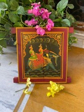 Antique en Bois Métal Ajusté Mural Décor Fenêtre Panel Original Fin Main