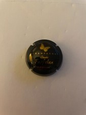 CAPSULE CHAMPAGNE FARFELAN CLAUDE No3 PAPILLON NOIR ET OR