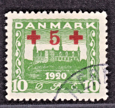 TIMBRE 1921 DANEMARK N° 130-OBL. TB-COTE: 45 EUROS-VOIR SCAN R/V-