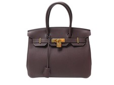 NEUF SAC A MAIN HERMES BIRKIN 30 H027633CC 2019 EN CUIR VEAU TOGO CHOCOLAT BAG