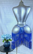 Sexy Blue Fringe Lingerie