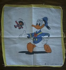 DOUDOU / MOUCHOIR Vintage neuf DONALD WALT DISNEY . 20x20cm