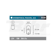 Ampoule 12V5W T16 | Pièce