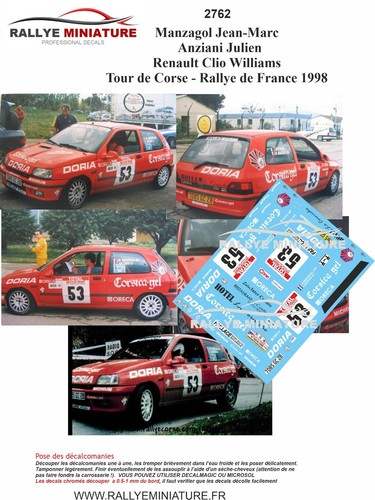Decals ref 2762 renault - decals,