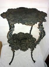 Rare table d'appoint  guéridon du XIX ème en fonte Fondeur Gath chasse German *