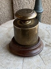 briquet de table ronson France Vintage En Forme De Poids En Bronze