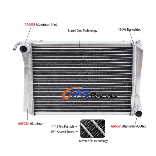 Row aluminum radiator - for, mg