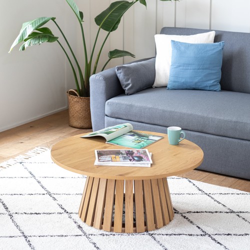Table basse ronde 80cm style
