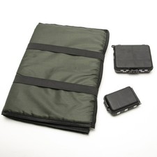 Pliable Pêche Décrochage Tapis Carpe Épuisette + 2pc Leurre Boite Matériel