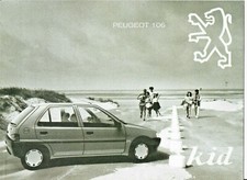 PEUGEOT 106 KID sales brochure