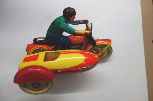 Jouet ancien moto side - jouet,