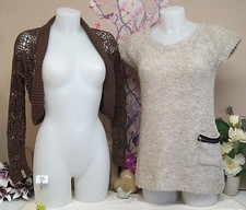 Lot vêtements occasion femme : Pull, Gilet " Lorie " -  T : 40 / 42