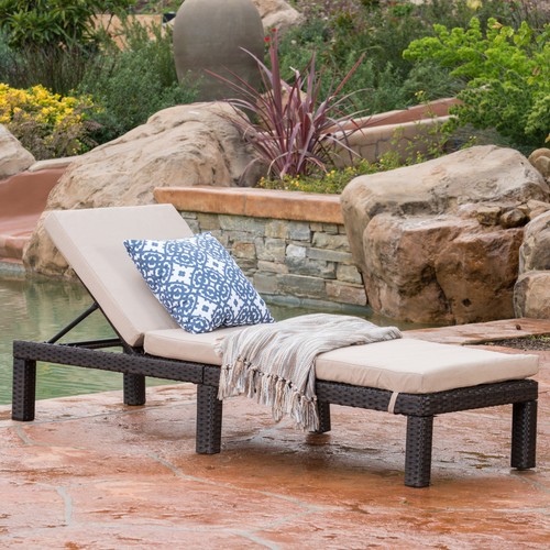 Chaise lounge with beige - with,