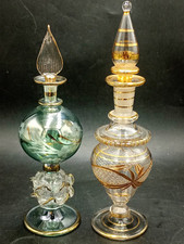 flacon Vénitien Lit De Deux En Verre Soufflé