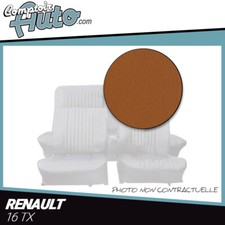 Garnitures sièges avant et banquette arrière pour Renault R16 TX simili cognac