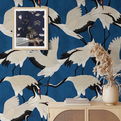 Papier peint écologique - Écologique, bleu