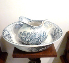 BEL Ensemble  toilette "Jardinière" , faience Saint Amand Hamage Nord