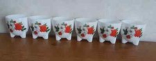 Lot de 6 coquetiers tripode en