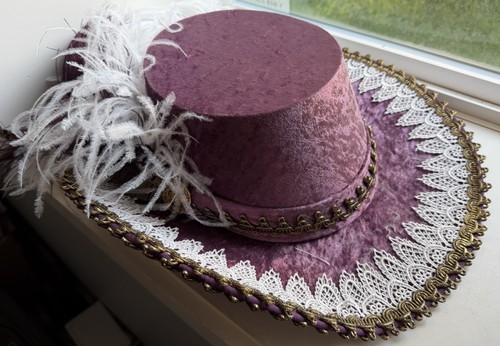 Tall toad top hat - large, purple