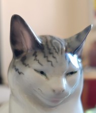 Chat Porcelaine Pfeffer Gotha art nouveau 1900 JUNGDENSTILL PORZELAN pfeffer cat