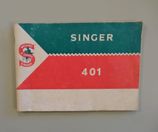 Vintage Mode d'emploi Machine à coudre SINGER 401