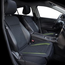 Housses de siège d'auto avant Elantrip 2 pièces, noir et vert