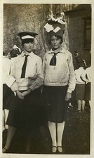 PHOTO ANCIENNE - VINTAGE SNAPSHOT - CURIOSITÉ CATHERINETTE STE CATHERINE CHAPEAU