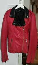 RARE Veste blouson femme Perfecto femme Cuir  Bicolore "Redskins" T36 comme neuf