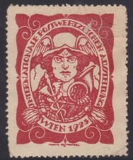 AUSTRIA  AUTRICHE VIGNETTE 1923 EXPOSITION PHILATELIQUE Vienne NSG CINDERELLA