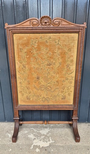Ancien écran cheminée pare - cheminée.,