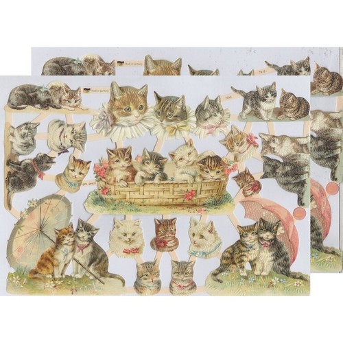 Chromo découpis chat 7415 - découpis,