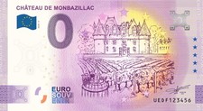 Billet Souvenir 2024 France Chateau Monbazillac