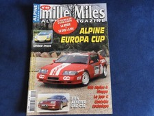 revue mille miles n°49 alpine europa cup / spider / alpine GTA