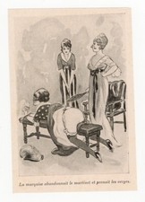 GRAVURE BERNARD fouet spanking