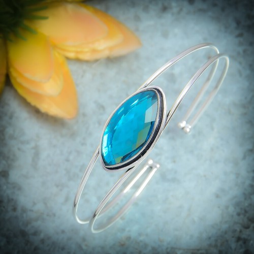 Splendid bleu gemme topaze - topaze, 925