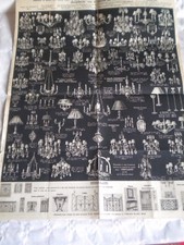 Ancien catalogue lustres art déco éclairage René Koenig Paris 1937