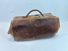 Sac de voyage Vintage médecin en cuir et fermoirs en laiton