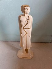 Louis  DRIMMER  -Céramique craquelé aspect doré et crème -DESIGN 1980