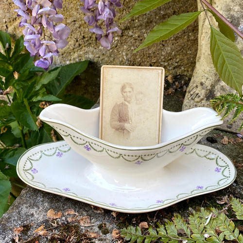 Saucière ancienne faïence - saucière,