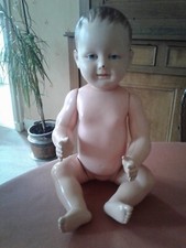 Poupée  ancienne celluloid SNF FRANCE 52 - 56 Baigneur articulé