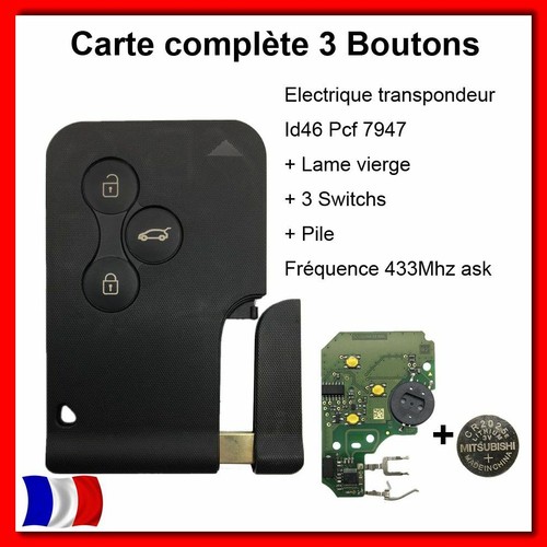 Carte clé télécommande - ,