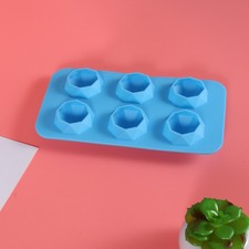  6 treillis silicone moule à glace en forme de diamant bac à glaçons machine à