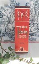 ANCIENNE BOITE PUBLICITAIRE EN CARTON CREME TOKALON