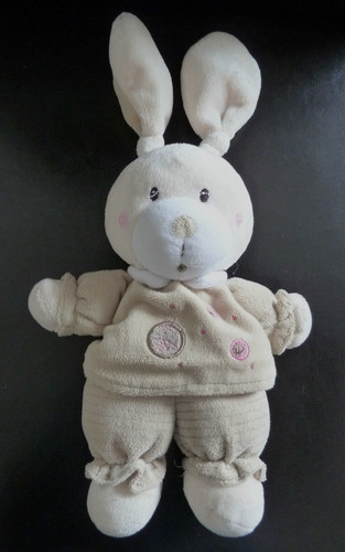 Doudou nicotoy lapin marron - doudou,