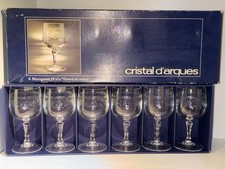 Ensemble 6 Verres Cristal D’Arques Matignon Gravé