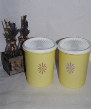 ?TUPPERWARE Boite Soleil Cylindrique Couvercle Ronde Ø 11,5 Cm H 15 Cm Lot  2